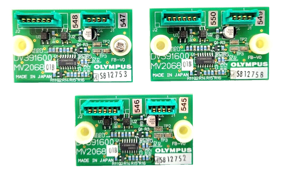 LOT OF 3 - OLYMPUS DV391600 MV2068 01B MINI BOARD USED
