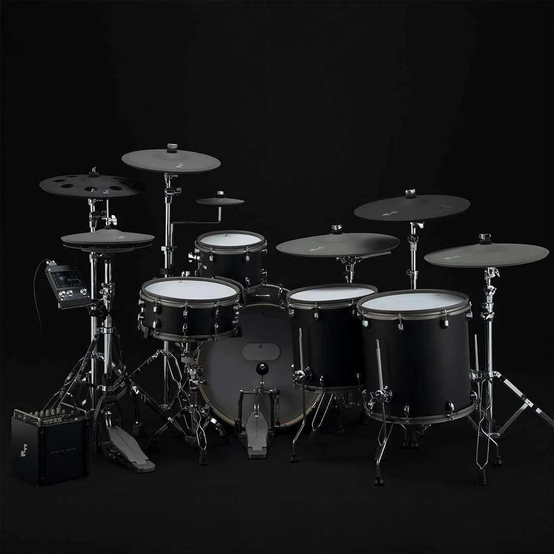EFNOTE PRO 703X Electronic Drum Set - Black Oak COMPLETE DRUM BUNDLE