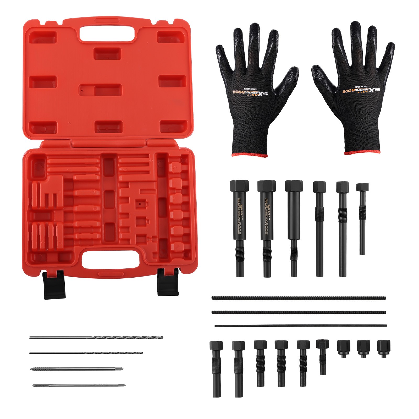 22x Glow Plug Electrodes Removal For Damaged Broken Glow Plugs M8 M10 Tool Set