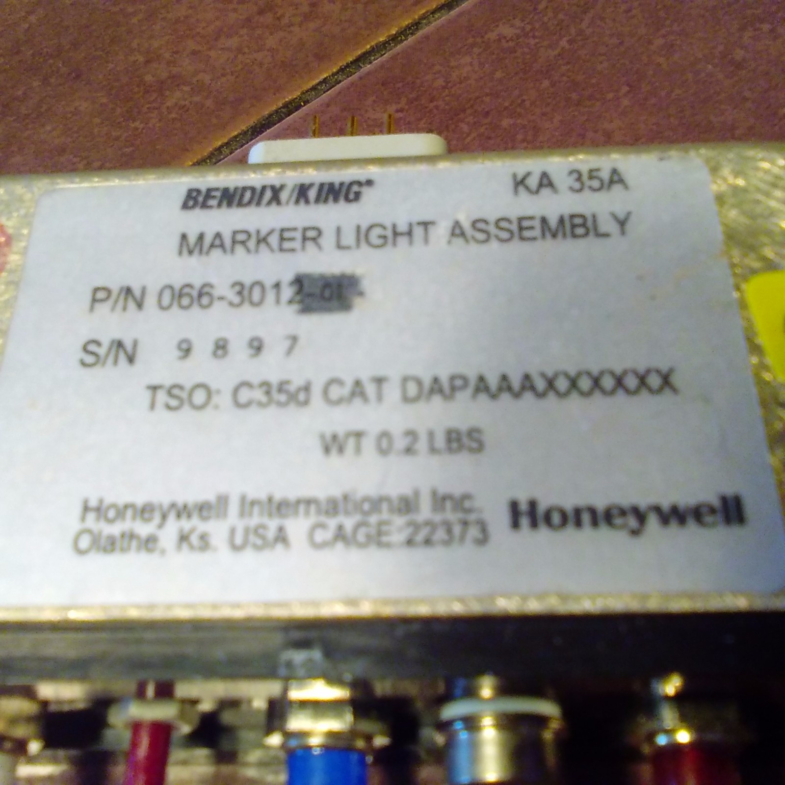 King KA-35A Marker Lights, 066-3012-01.