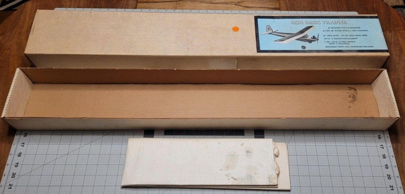 RCM Basic Trainer Short Kit Plans and Box Only