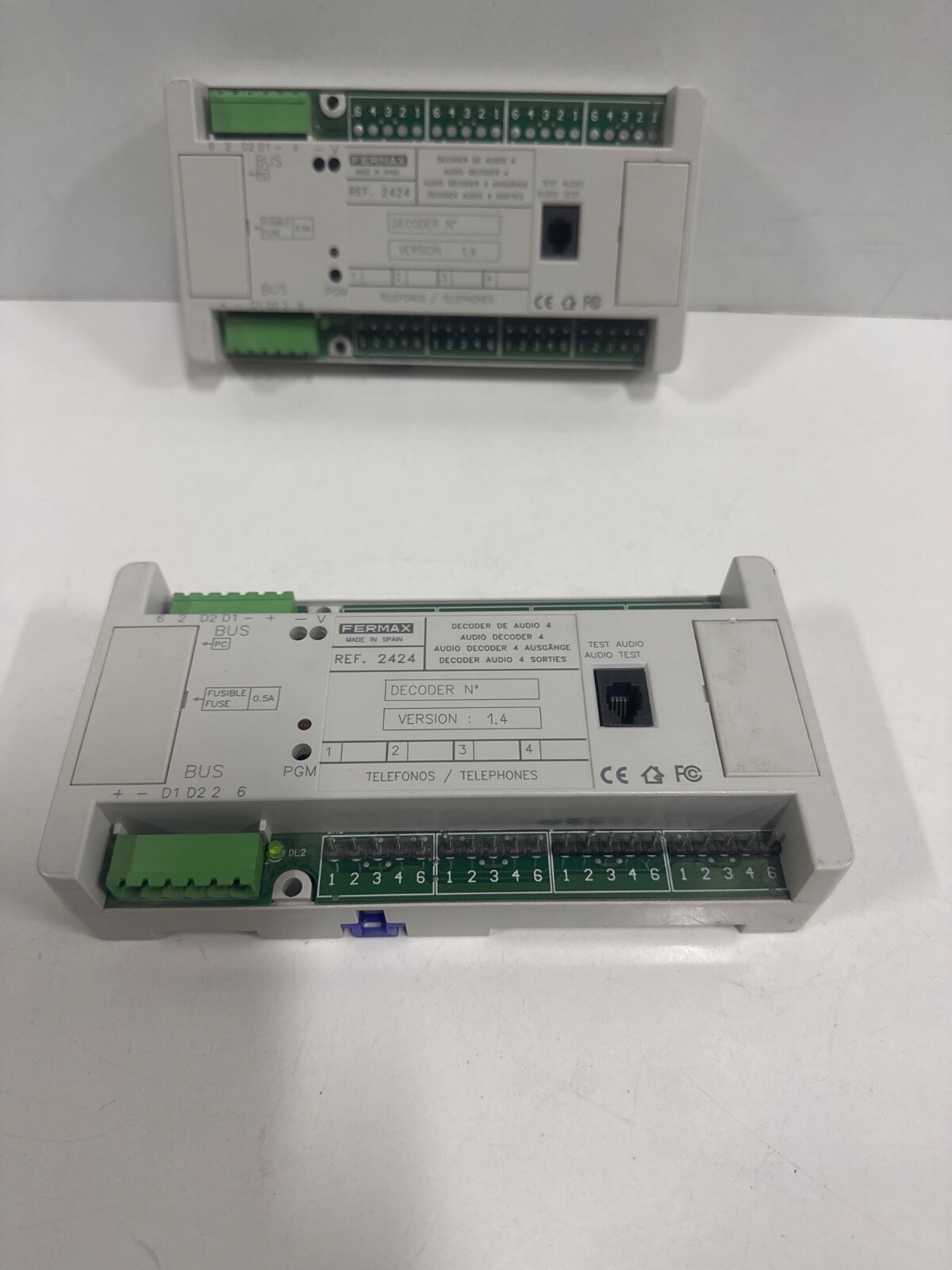 LOT OF 2 PCs FERMAX 4/W MDS AUDIO DECODER REF 2424