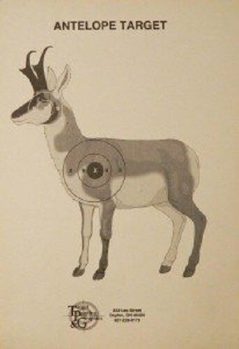 Antelope targets - Small bore or BB squirrel targets. (50 in each pack) - black