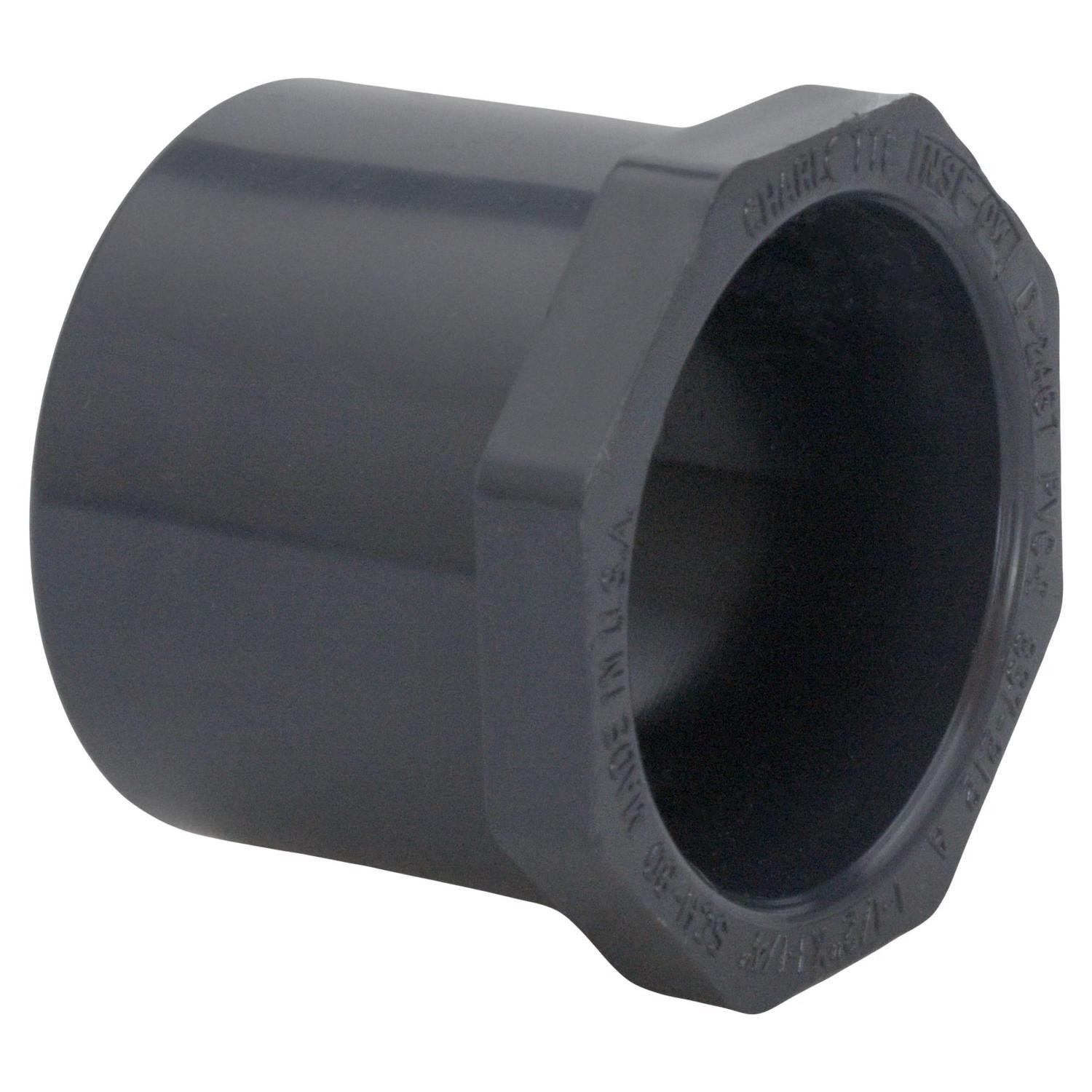Charlotte Pipe PVC081073400 PVC Bushing 2 Spigot x 3/4 Socket Dia. in.