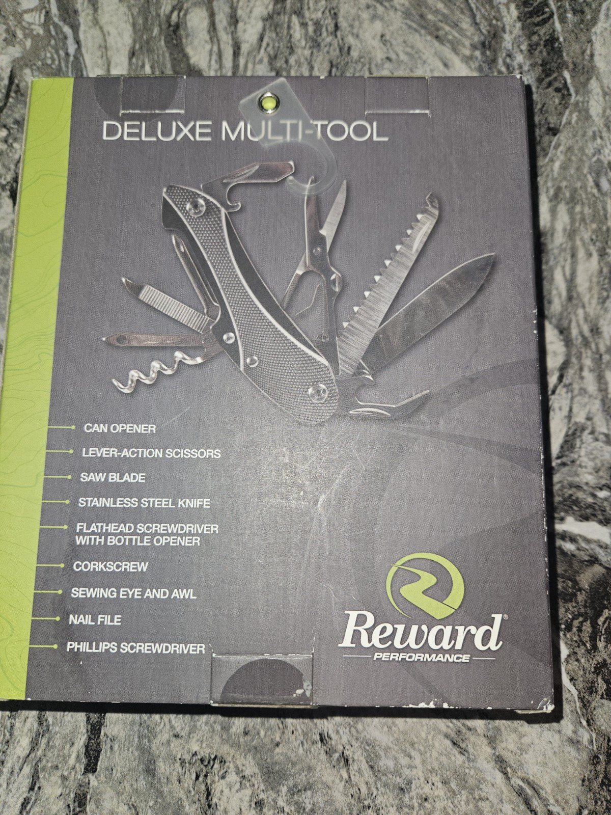 REWARD PERFORMANCE DELUXE MULTI-TOOL 01710 TOOLS, HIGH QUALITY KNIFE