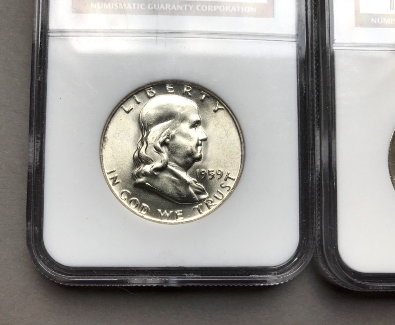1959, 1959D Franklins NGC MS65