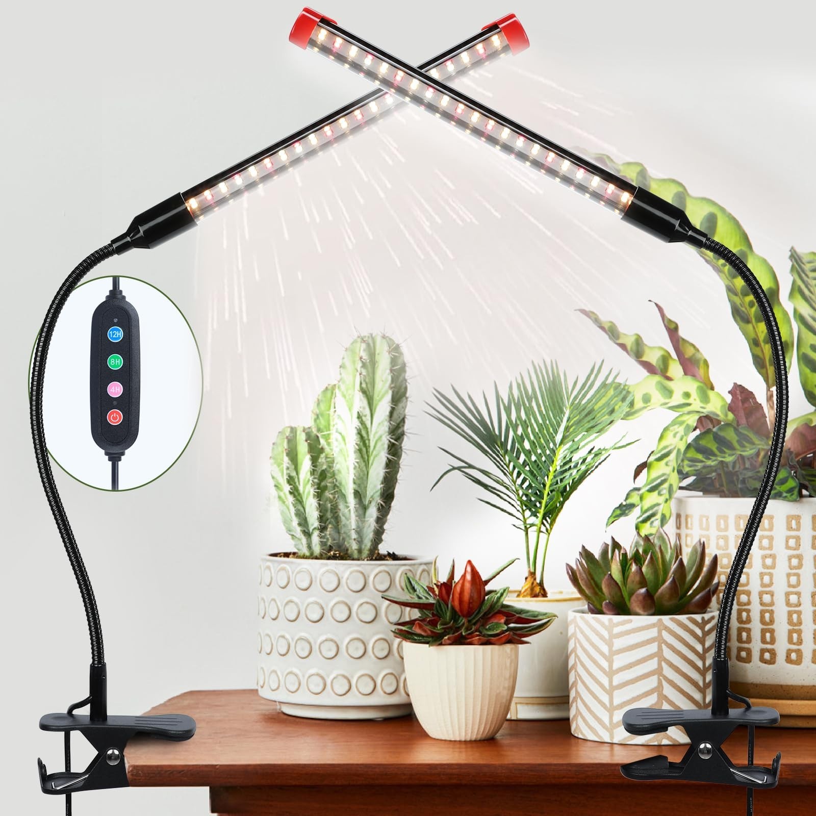 Game Changer! FECiDA 2026 2Pack 9 Watt Power Draw, NO Need Adapter, Clip Grow...