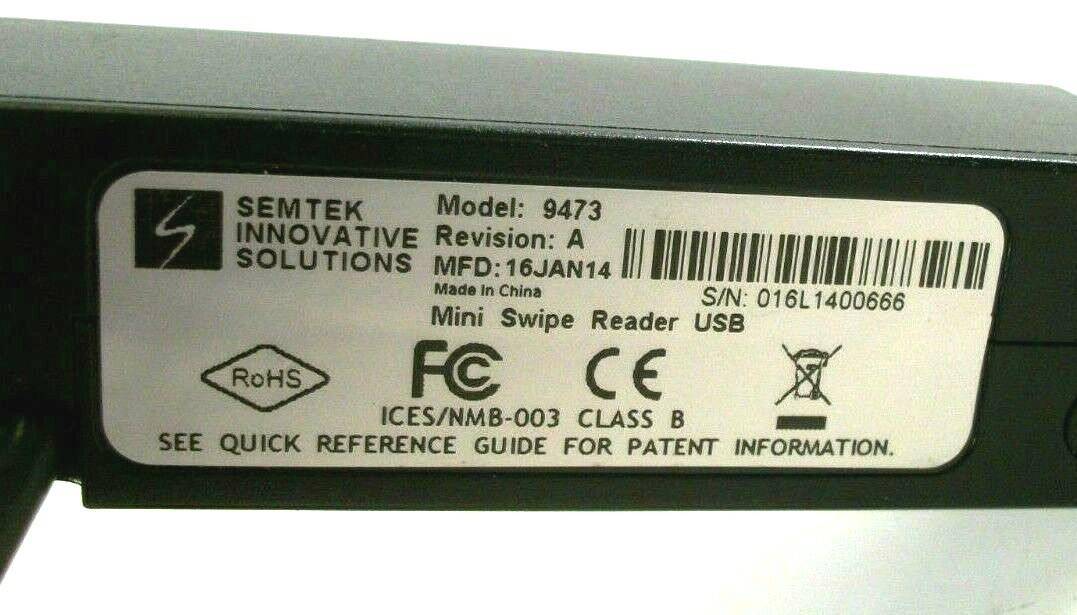 Semtek 9473 Mini Card Swipe Reader USB