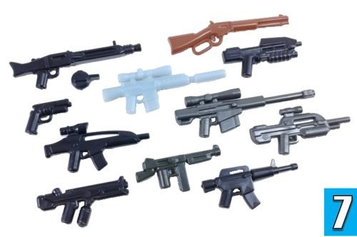 BrickArms 11 Piece Value Pack V7 Weapons for Plastic Construction Figures NEW