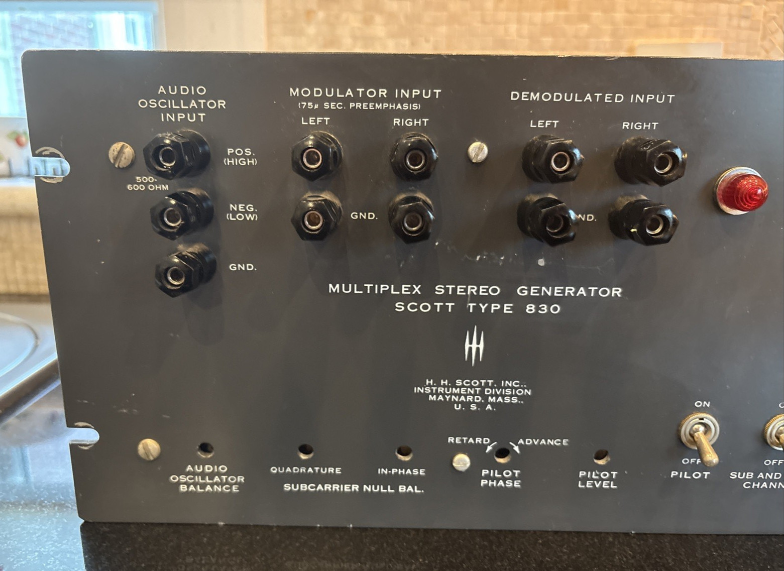 Scott 830 Multiplex Stereo Tube Generator