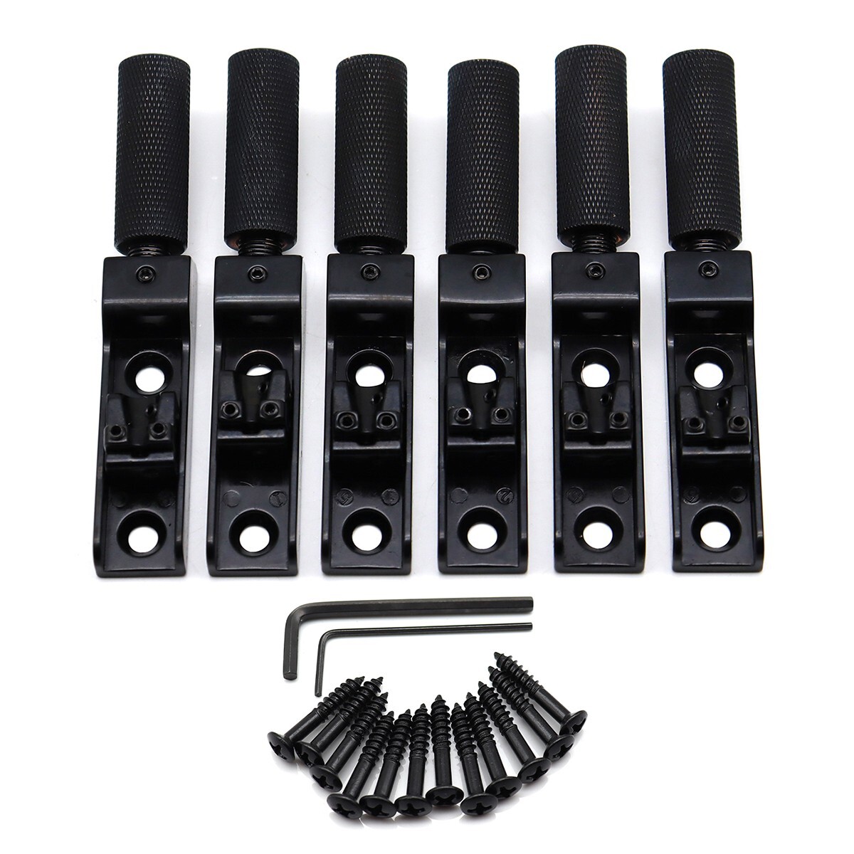 6 String Single String Headless Bass Bridge Headless Individual Bridges Black