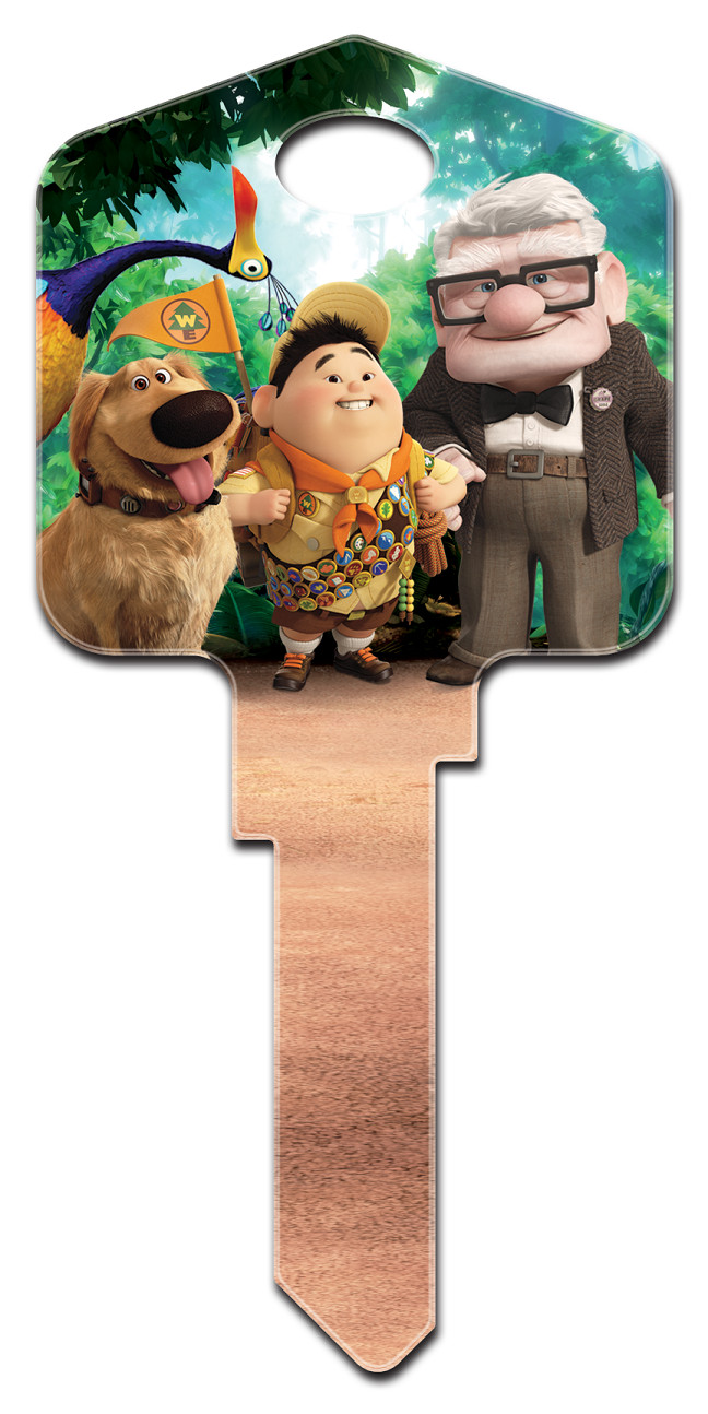 Super CUTE  DISNEY PIXAR MOVIE UP "UP" House Key Blank for Kwikset KW1 KW10 KW11