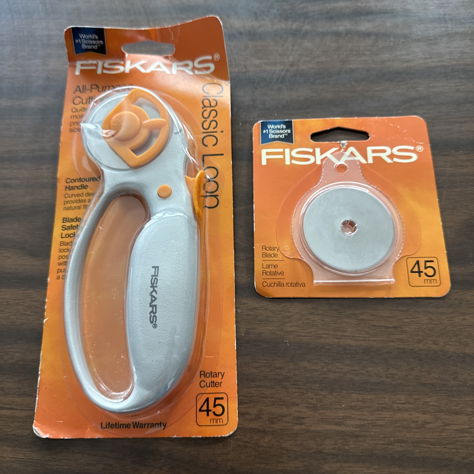 Fiskars rotary Cutter 45MM Classic Loop All-Purpose Cutting  Tool +new Blade NOS