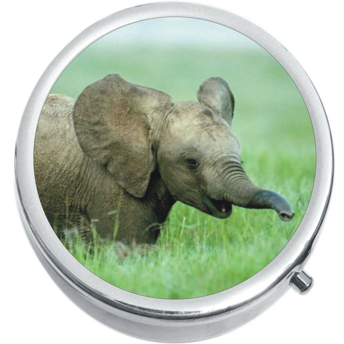 Baby Elephant Medicine Vitamin Compact Pill Box