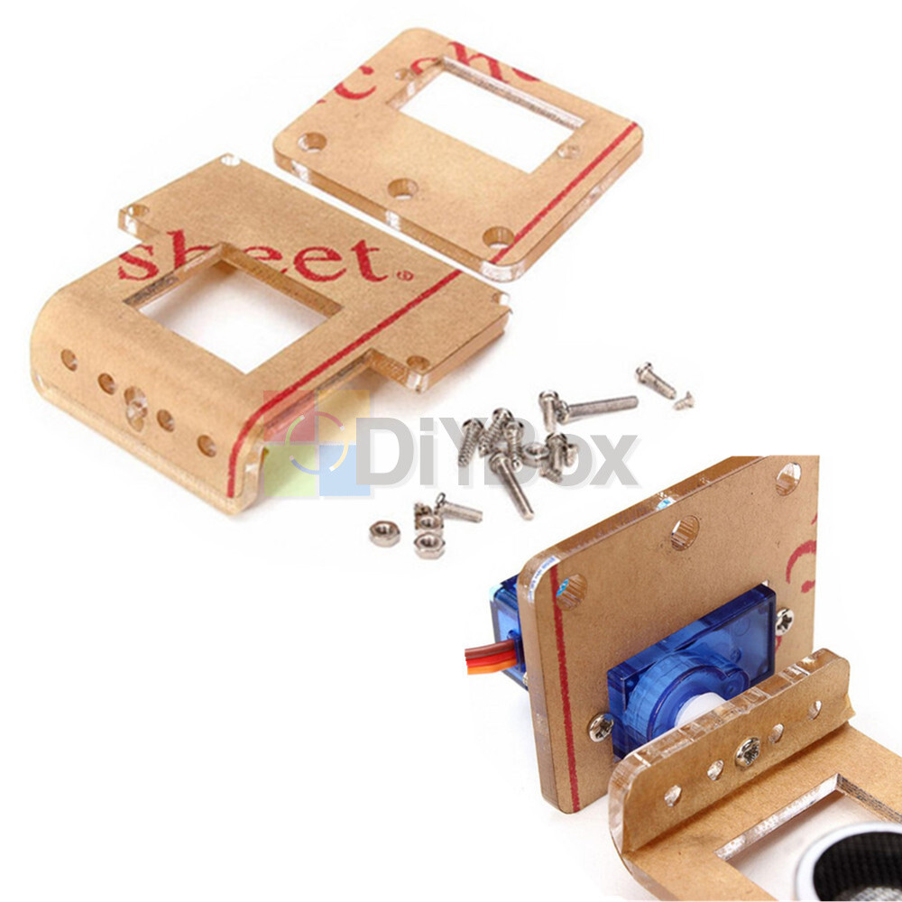 Analog Servo and HC-SR04 Ultrasonic Ranging Module Robot Mounting Bracket Kits