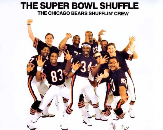 1985 CHICAGO BEARS SUPER BOWL SHUFFLE 8X10 TEAM PHOTO PICTURE PAYTON SINGLETARY