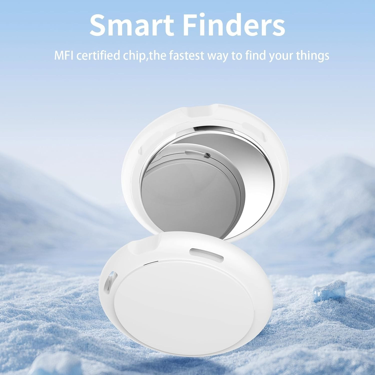 Pack Tracker Tags [ Mfi Certified] Pair with Find My (Ios ) Bluetooth Air Smart