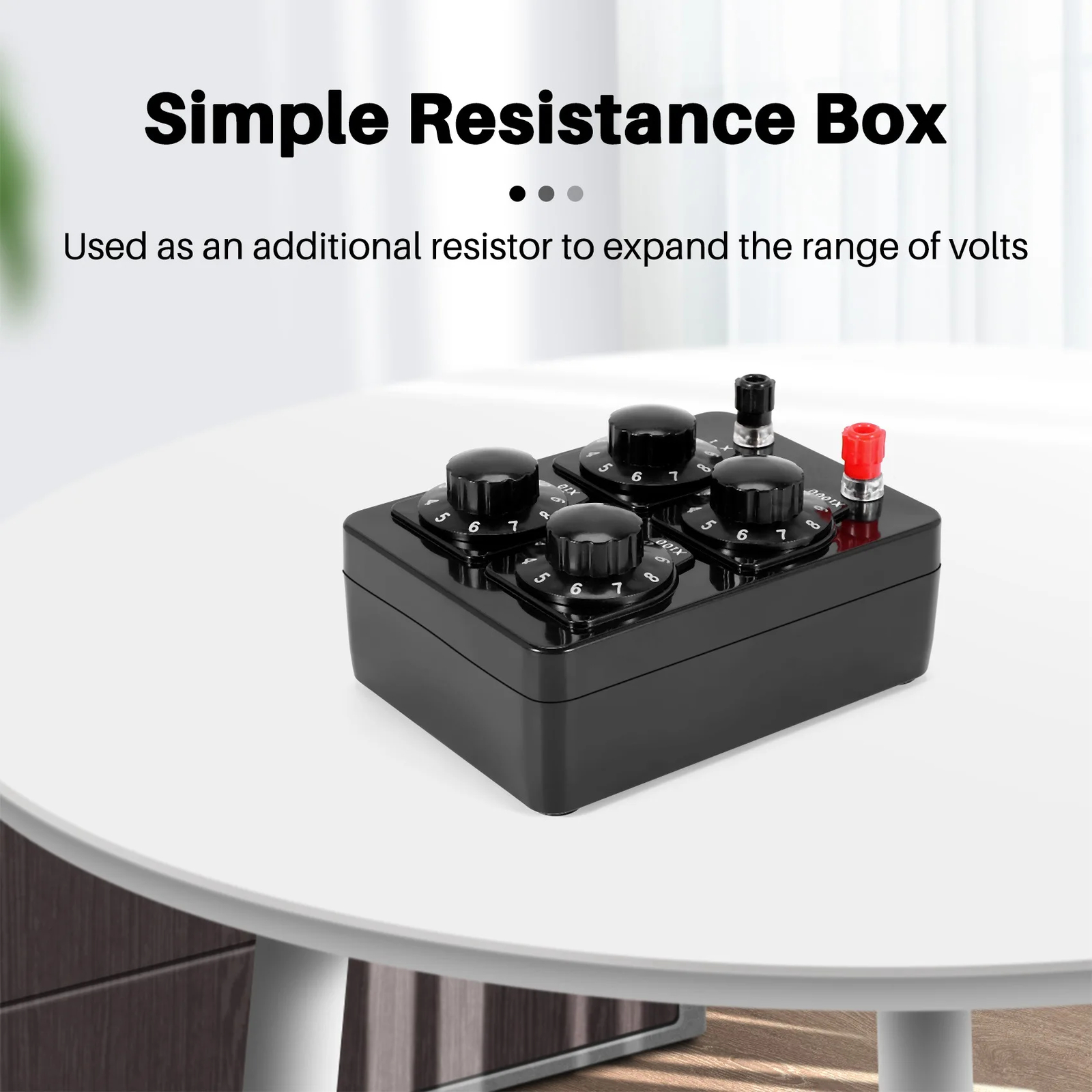 0-9999 Ohm Simple Resistance Box Precision Variable Decade Resistor Instrument