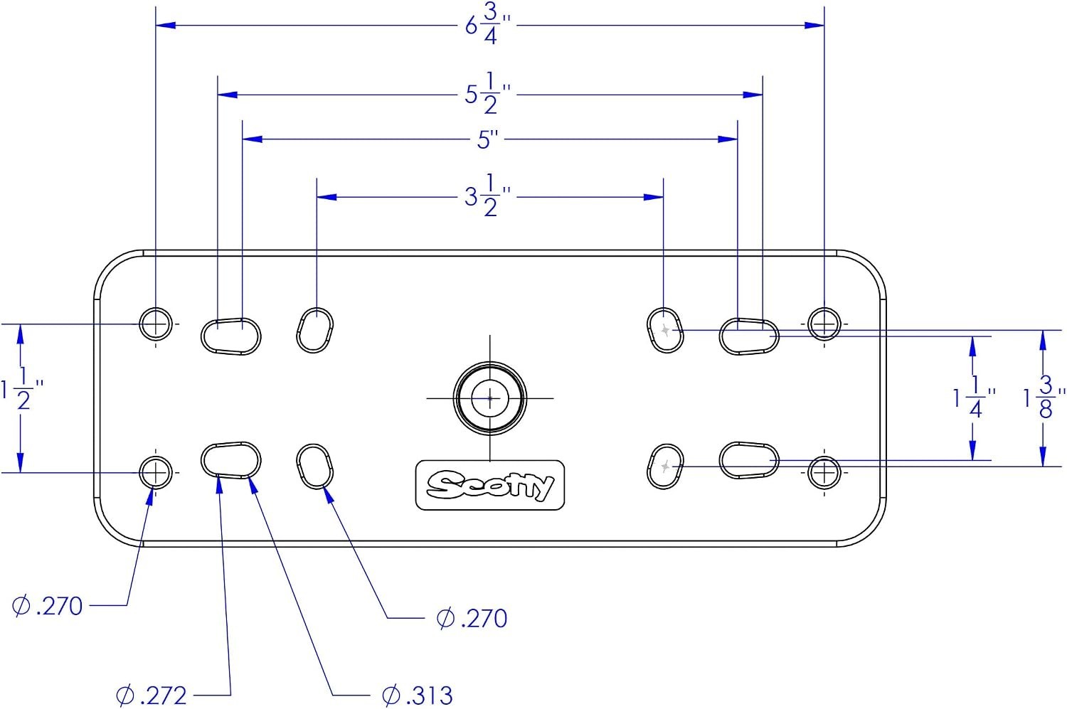 Mounting Plate for Fish Finders - Secure and Versatile Vehicle Compatibility