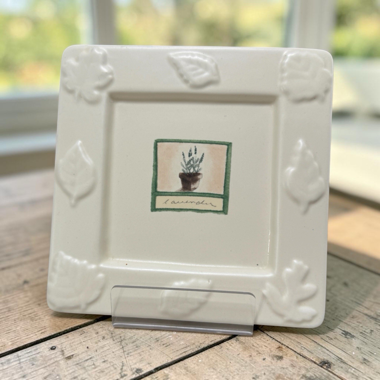 Pfaltzgraff Naturewood Square Soap Dish 6x6"