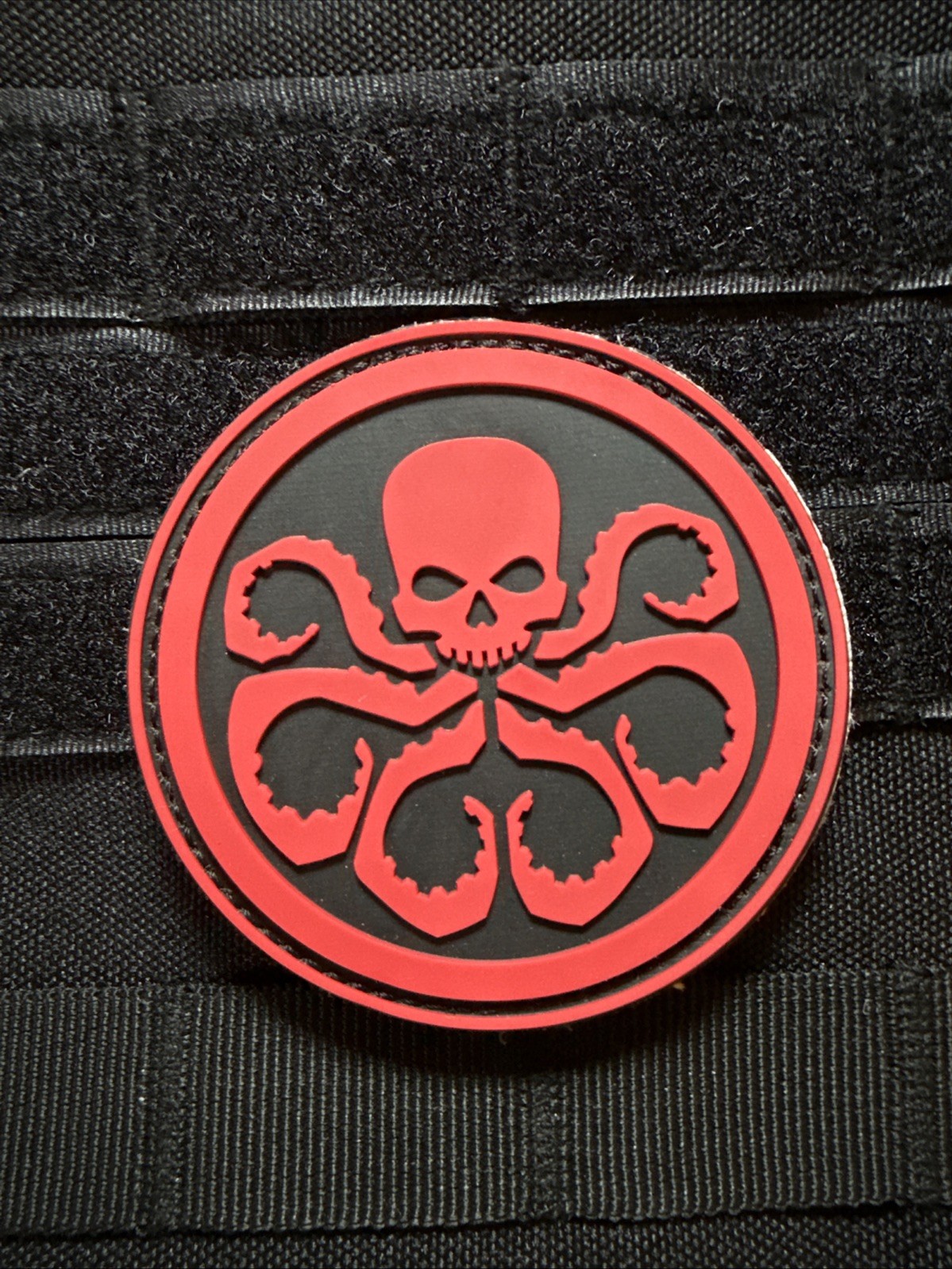 HYDRA 3D PATCH THE DARK MAN JOHANN SCHMID AVENGERS MARVEL TACTICAL HOOK Red