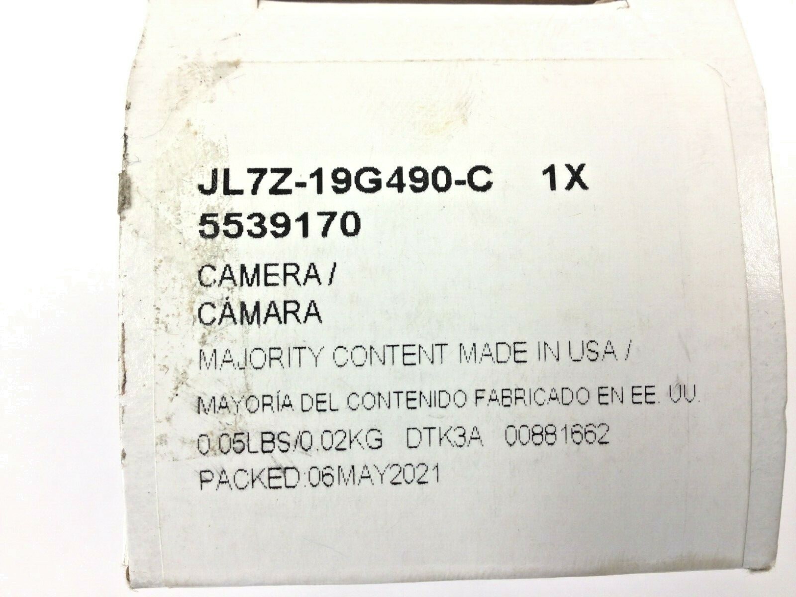 2018-2021 Lincoln Navigator Front view parking grille Camera OEM JL7Z-19G490-E