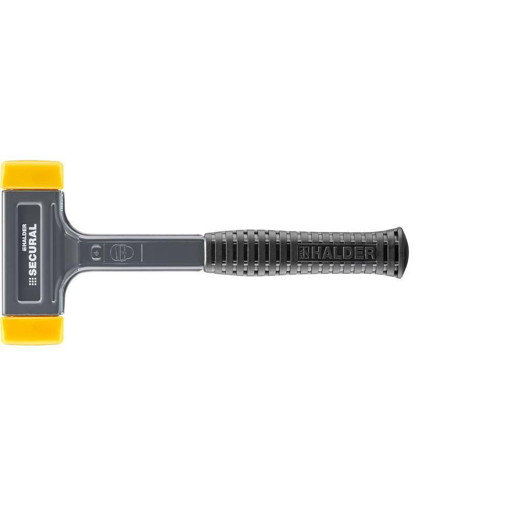 Secural Dead Blow 2.2 Lbs. Polyurethane Hammer with 12.2 In. Steel Handle Rubber