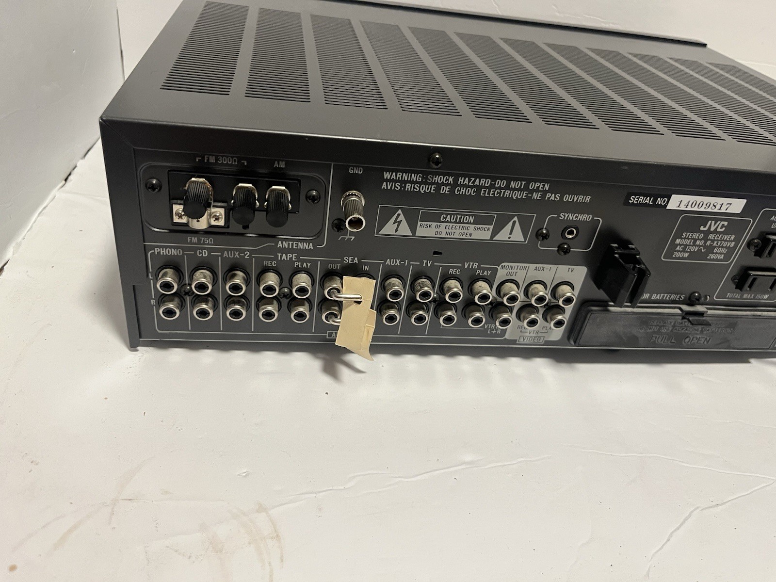JVC R-X370V STEREO RECEIVER WITH REMOTE BUNDLE