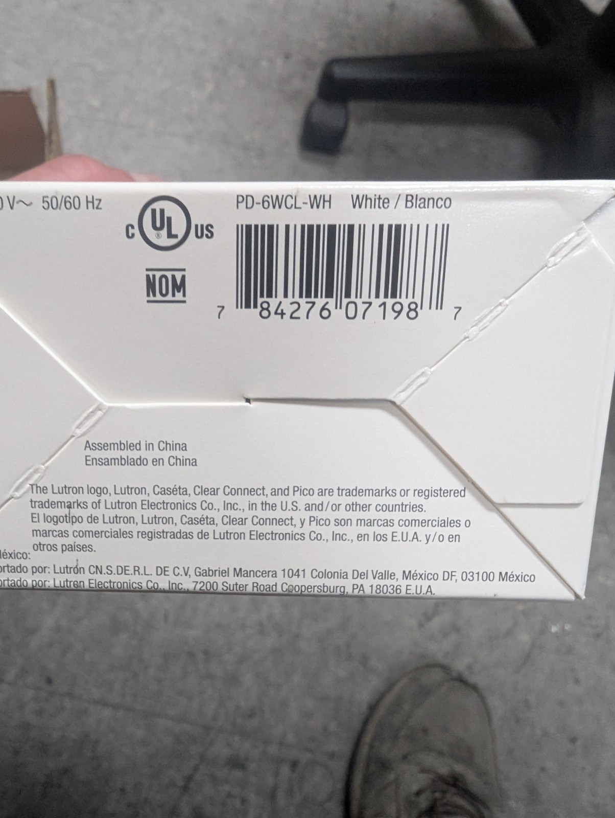 Lutron Caseta Original Smart Dimmer Switch -White (PD-6WCL-WH) *Brand New*