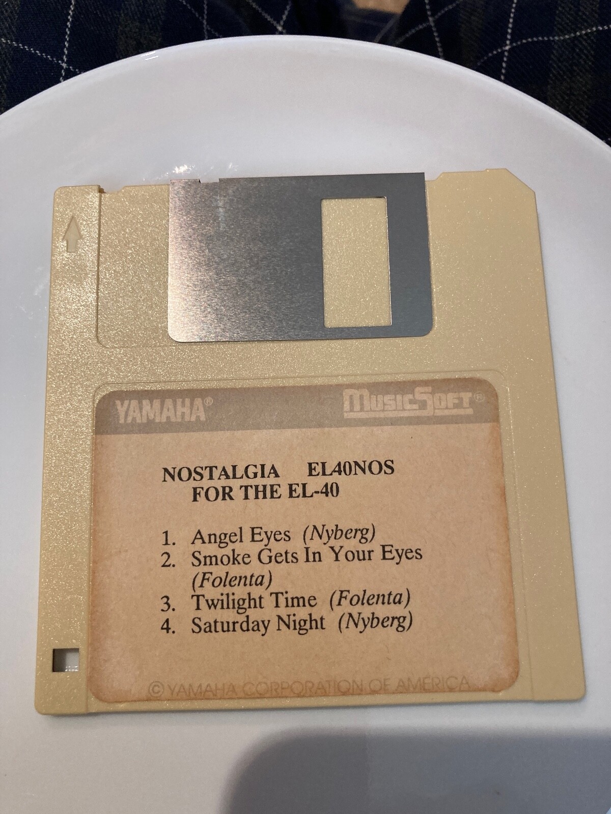 Yamaha Music Soft Standard Hits Floppy Disk for Electone EL-40 EL40NOS