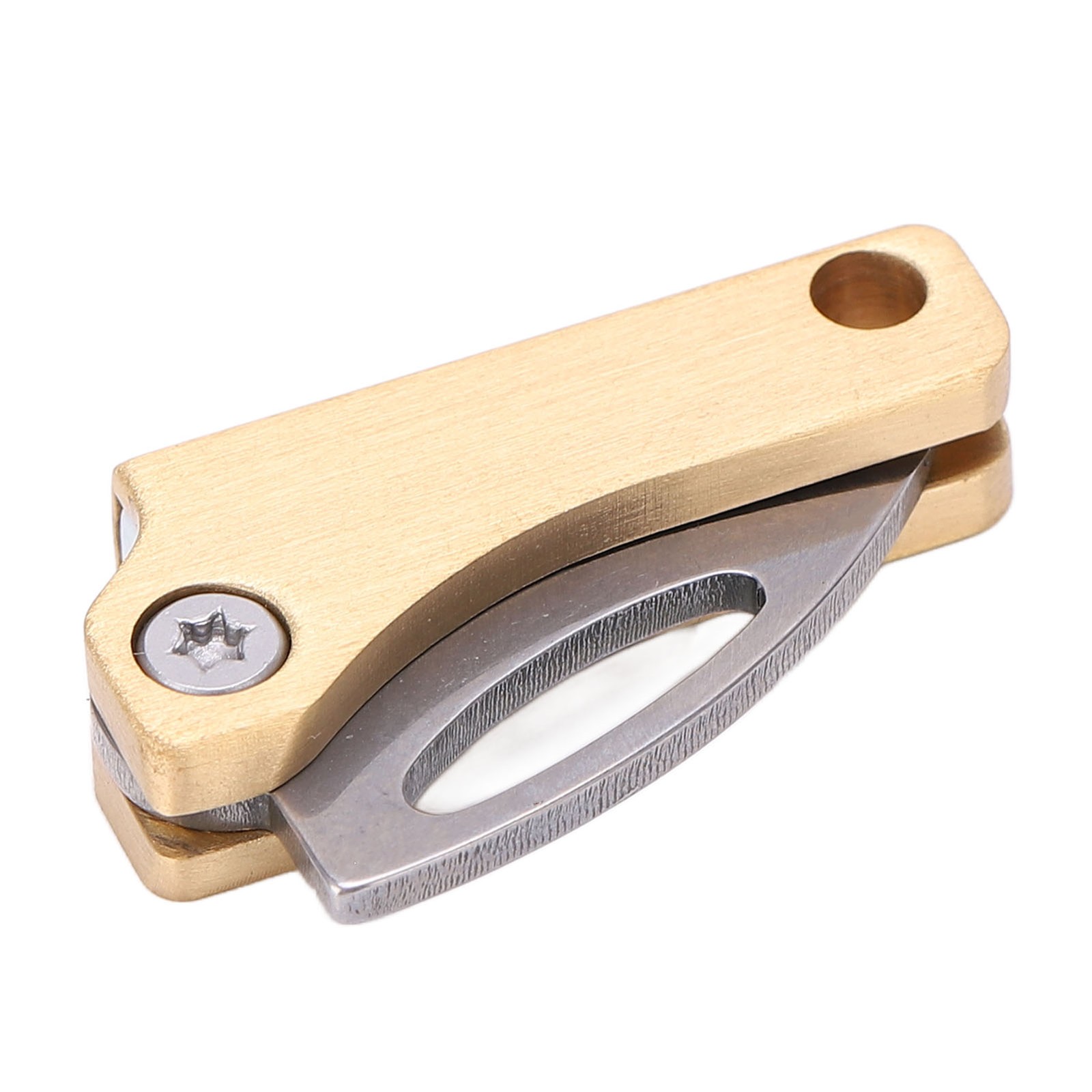 Brass Mini Knife Foldable Multifunction Keychain Tiny Knife For Package Openning