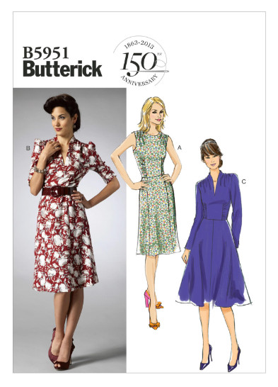 2013 Misses Dress Sewing Pattern U-Pick Size 8-24 Butterick 5951 New OOP
