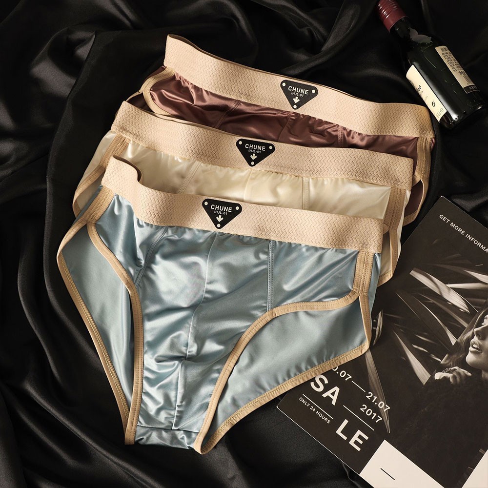 Men's Sexy Silk Satin Briefs Panties Lingerie Underwear Underpants Knickers;