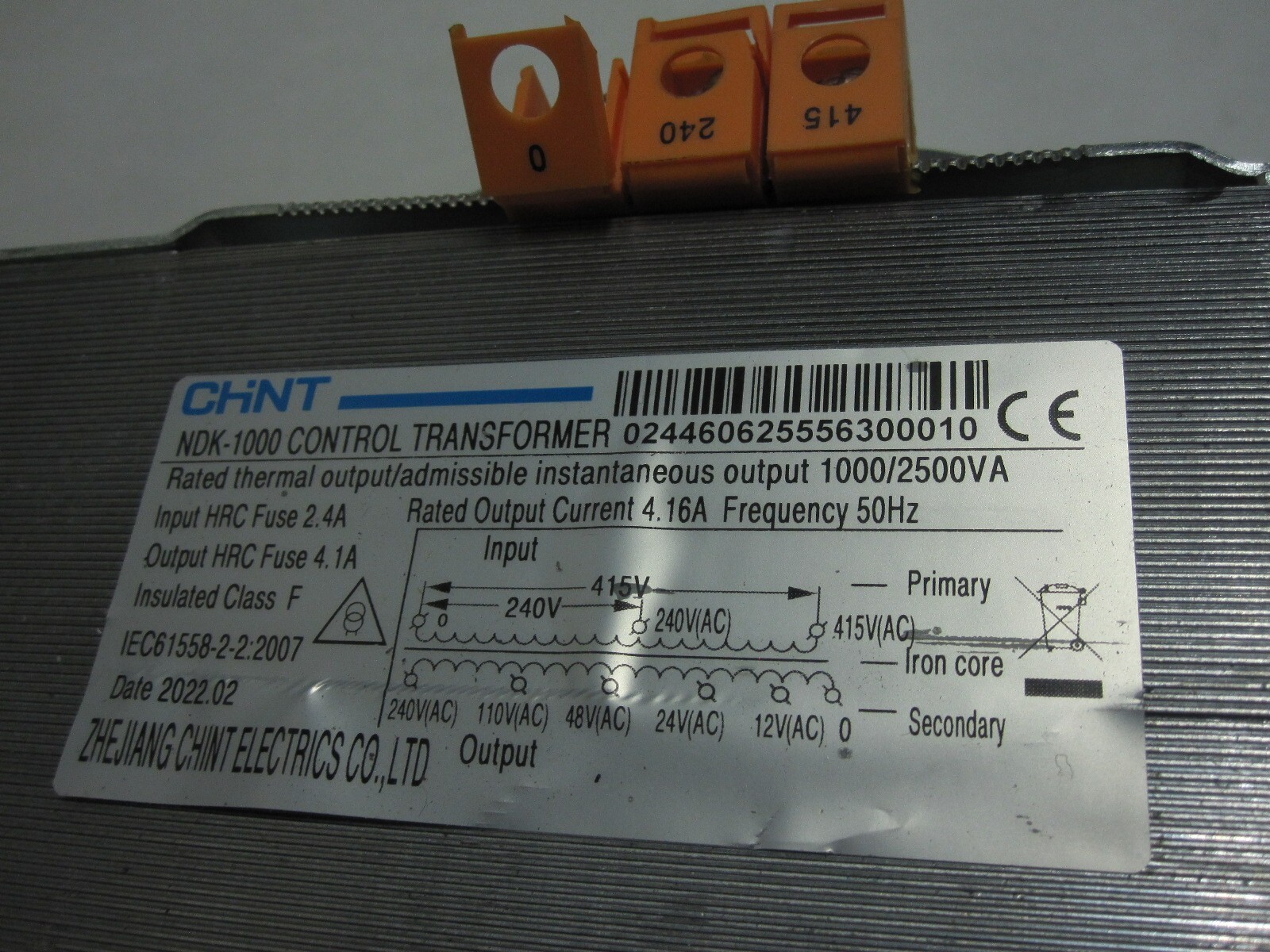CHNT Control Transformer, NDK-1000 4.16A 50Hz