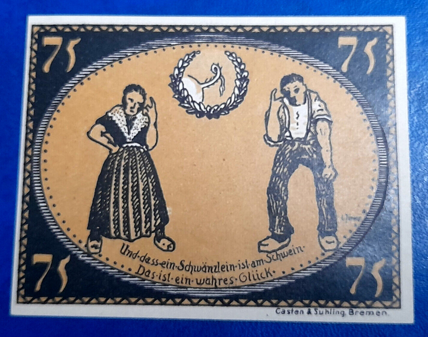 DIEPHOLZ NOTGELD 75 PFENNIG 1921 EMERGENCY MONEY GERMANY BANKNOTE (32372)