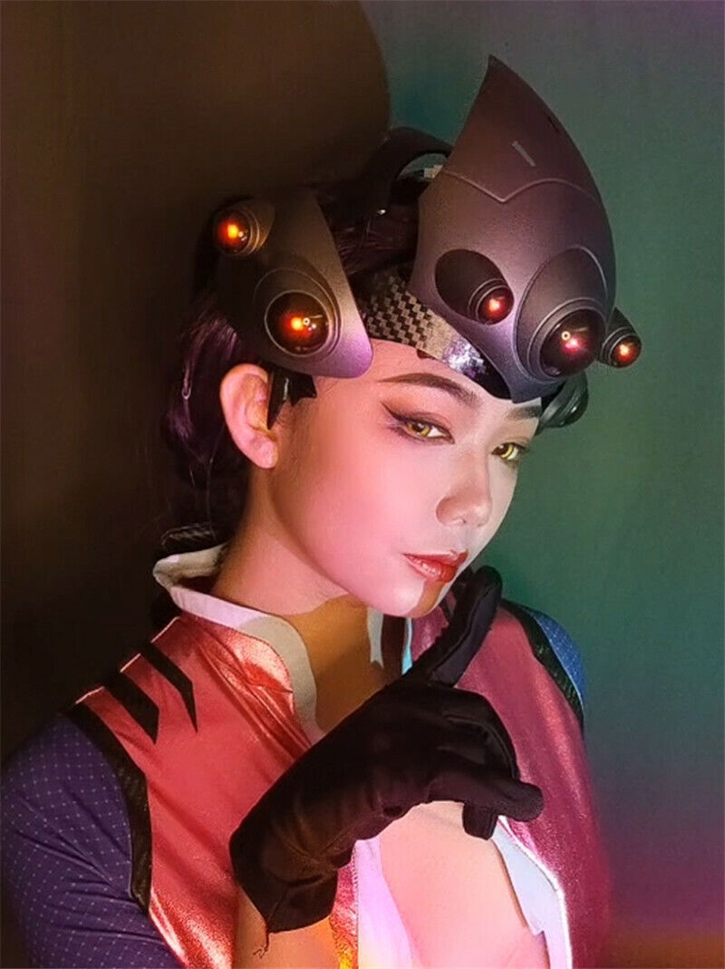 Overwatch Game Widowmaker Cosplay Helmet Mask LED Light PVC Props Comic-Con New