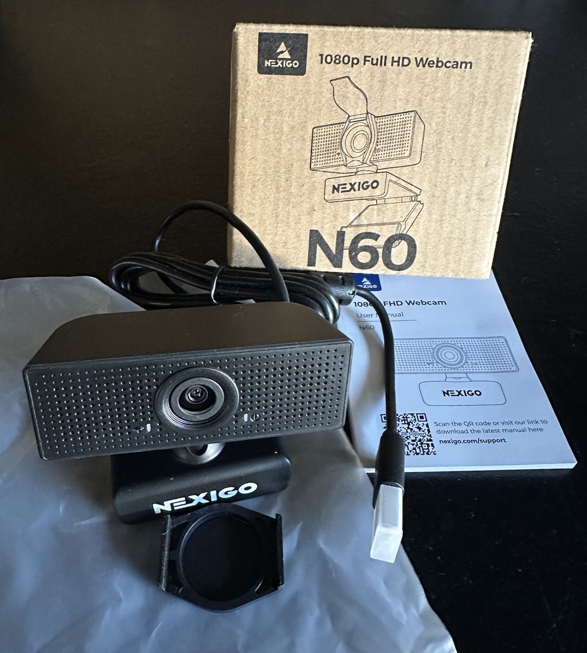 OPEN BOX NexiGo 1080P HD Webcam w/Microphone & Privacy Cover