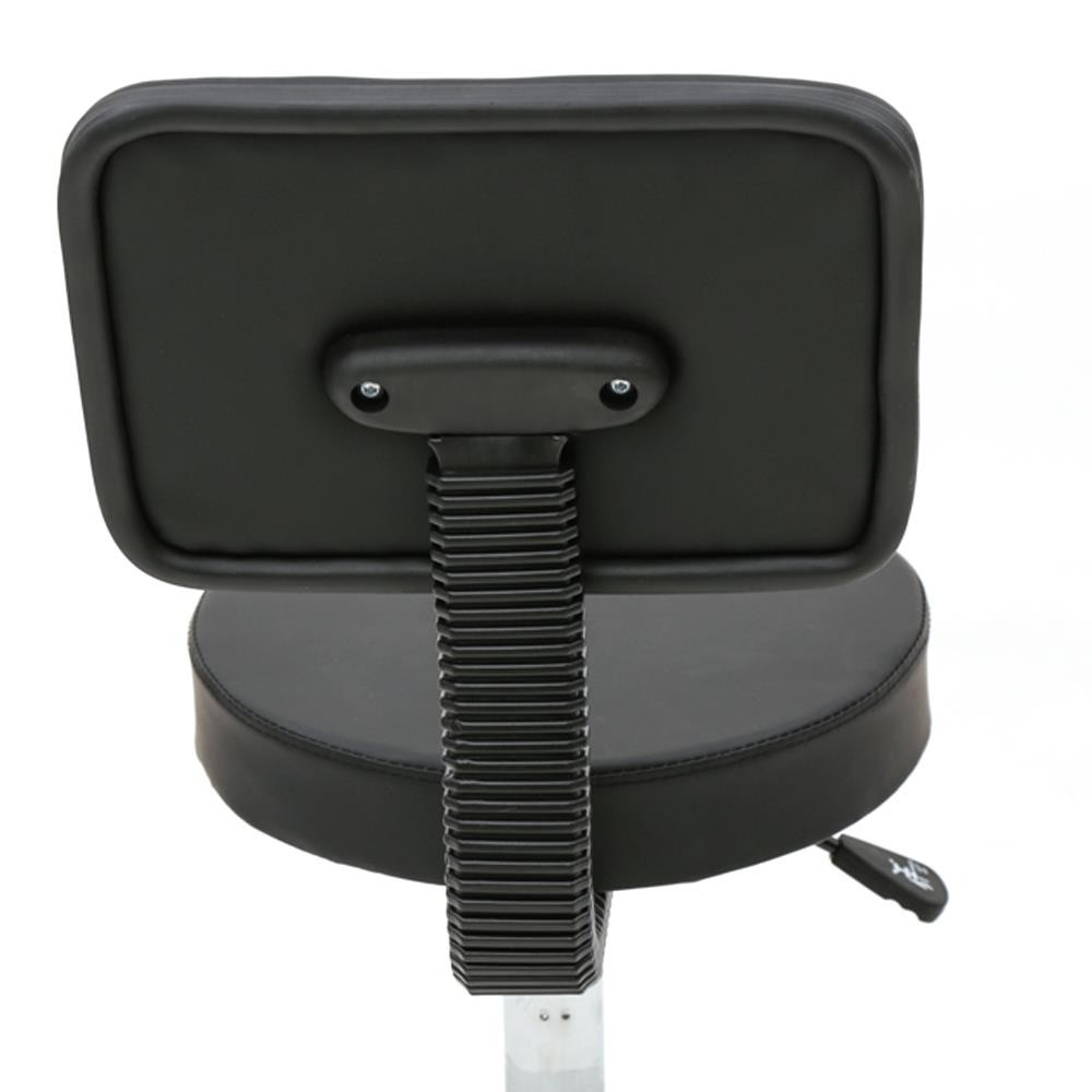 Adjustable Salon Stool with Backrest & Wheels Rolling Swivel Salon Stool Chair