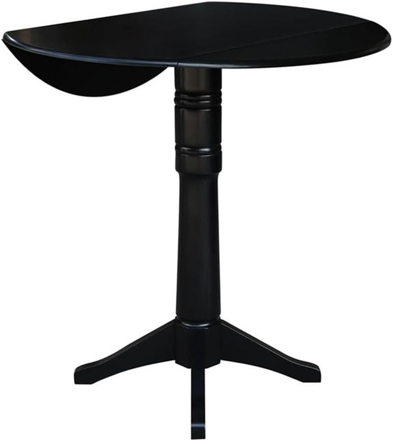 42" round Dual Drop Leaf Pedestal Table 42.3" H