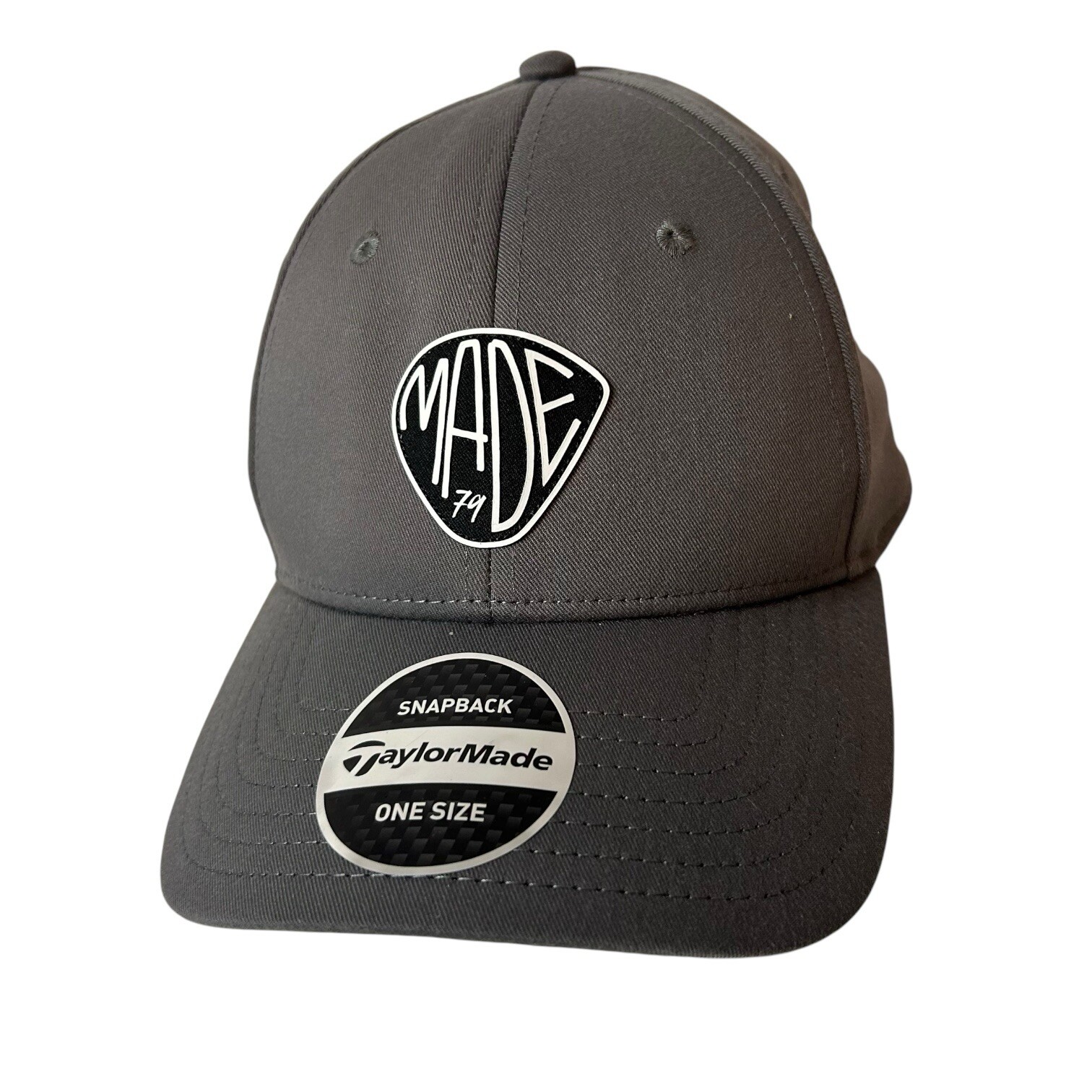 TaylorMade Made '79 Snapback Hat one size Fits All Cage Charcoal