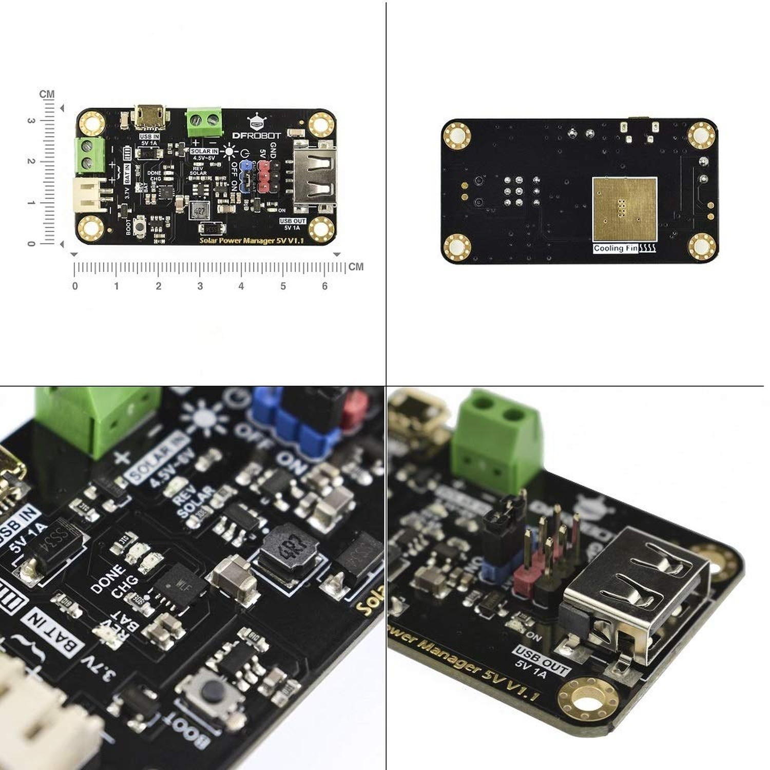 900mA MPPT Solar Panel Controller - Solar Power Manager Module for 5V Solar P...