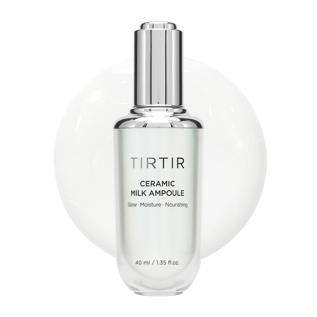 TIRTIR Ceramic Milk Ampoule Serum  Glow Moisture Nourishing (1.35 Fl Oz)