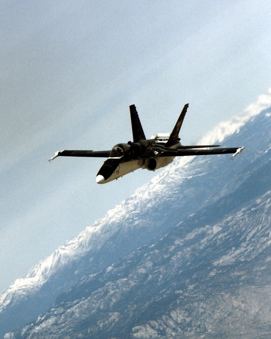 The 1994 NASA F-18 HARV Project - 8x10 Photo On 8.5x11 #1255