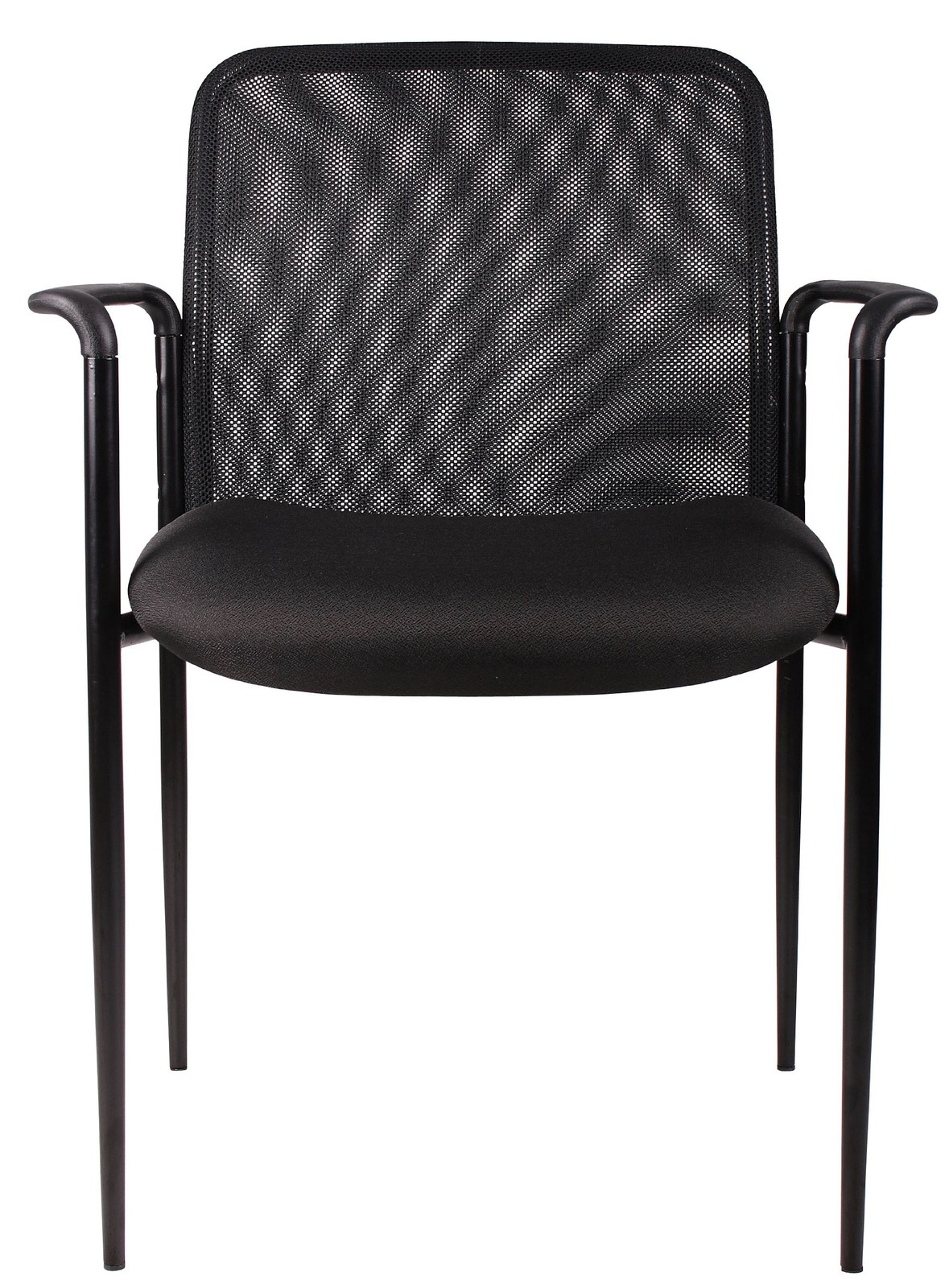 Stackable Mesh Guest Chair in Black, 250 (B6909-BK)