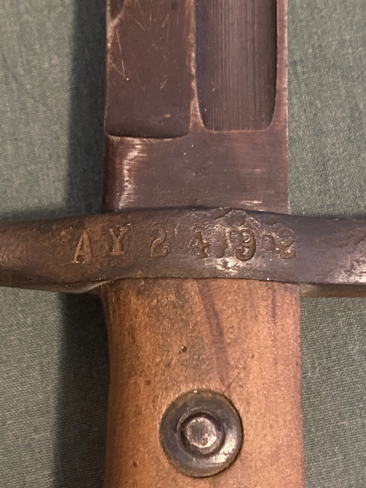Vintage Original WW2 Italian Bayonet 1941