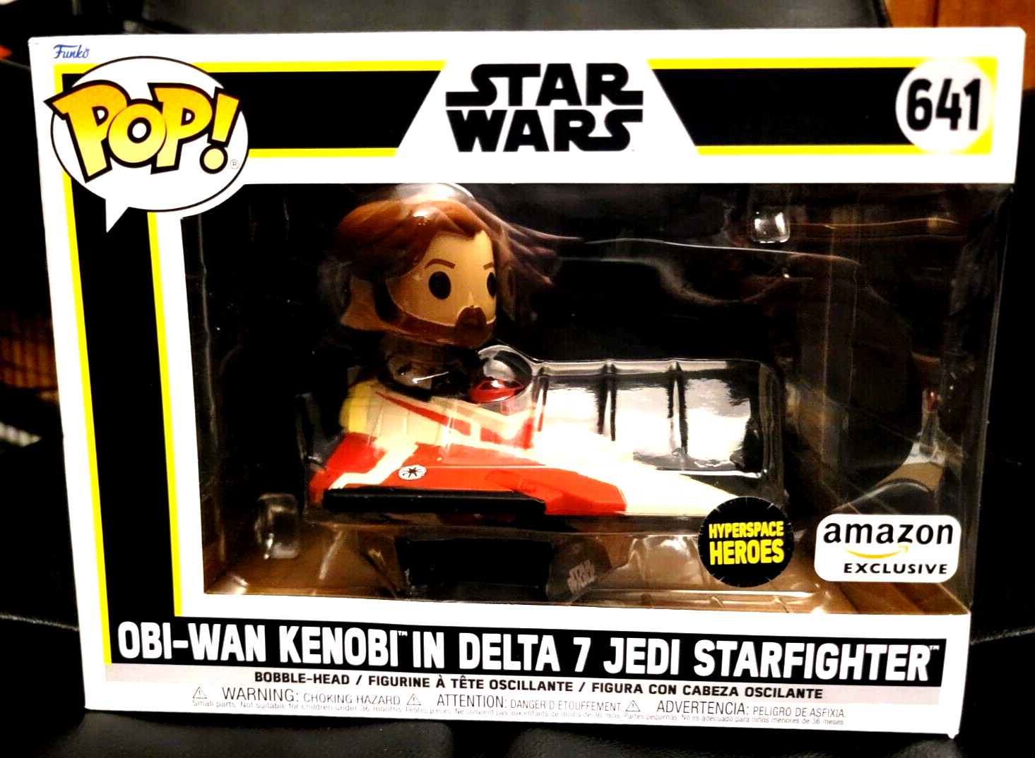 Obi-Wan Kenobi Delta 7 Jedi Starfighter Funko Pop 641 AMAZON exclusive brand new