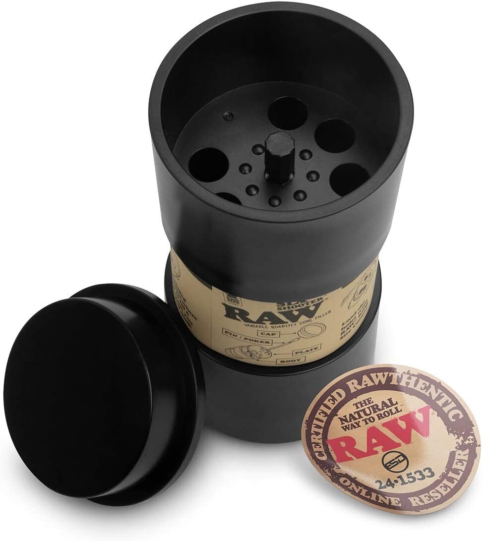 RAW Six Shooter for King Size Pre Rolled Cones | Fills up to Six Cones at Once!
