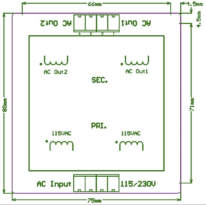 TALEMA ring cattle transformer 15/25VA dedicated fixed base PCB circuit board