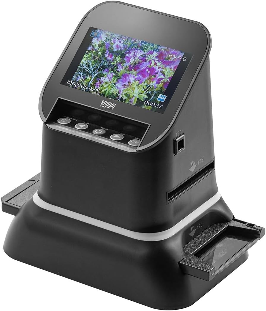 Sanwa Film Scanner for 120/35mm Film Negatives Positives HDMI 400-SCN065 NEW