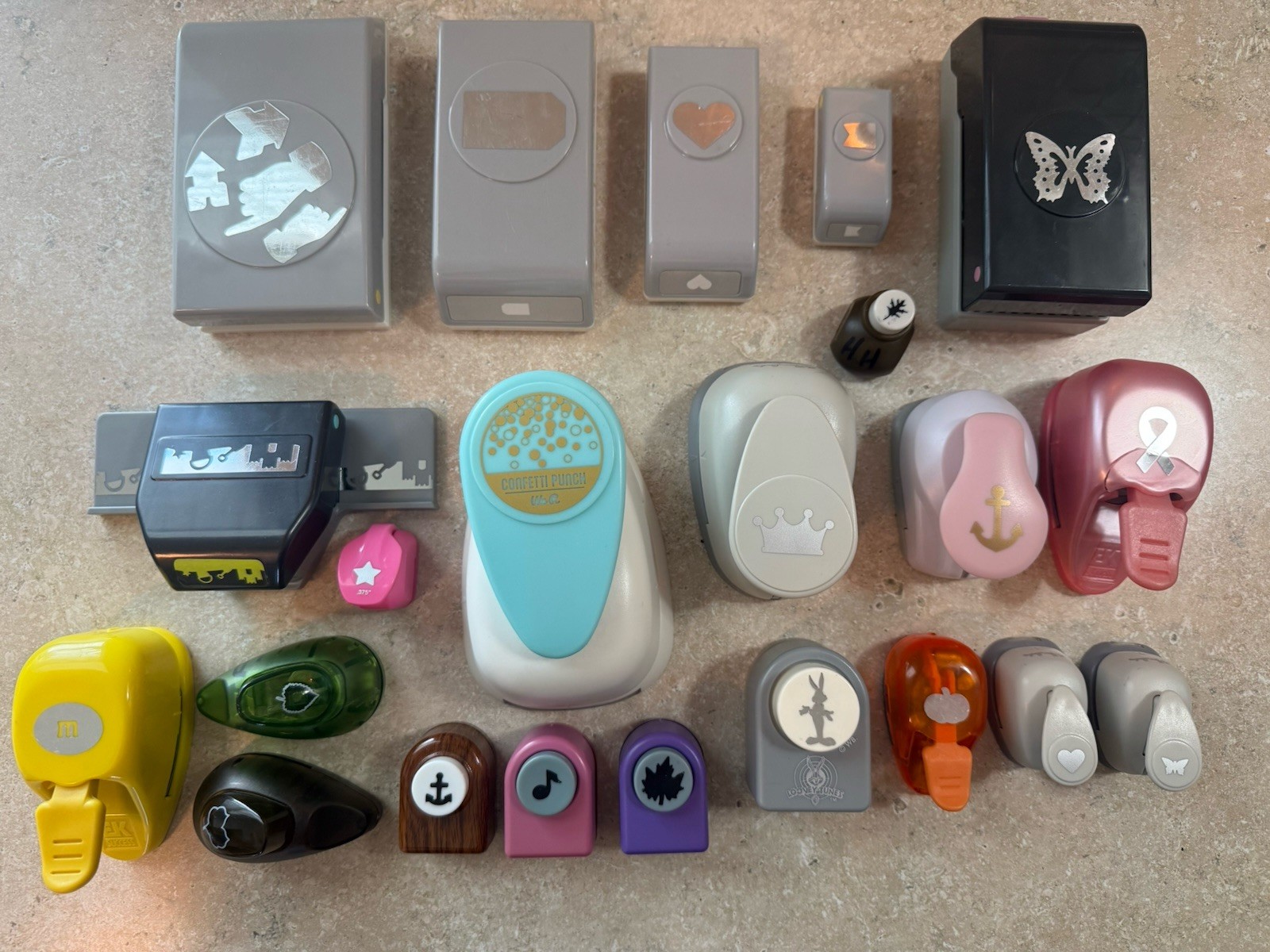 Lot of 22 Paper Punches, Ek Success, Paper Studio, We R & More